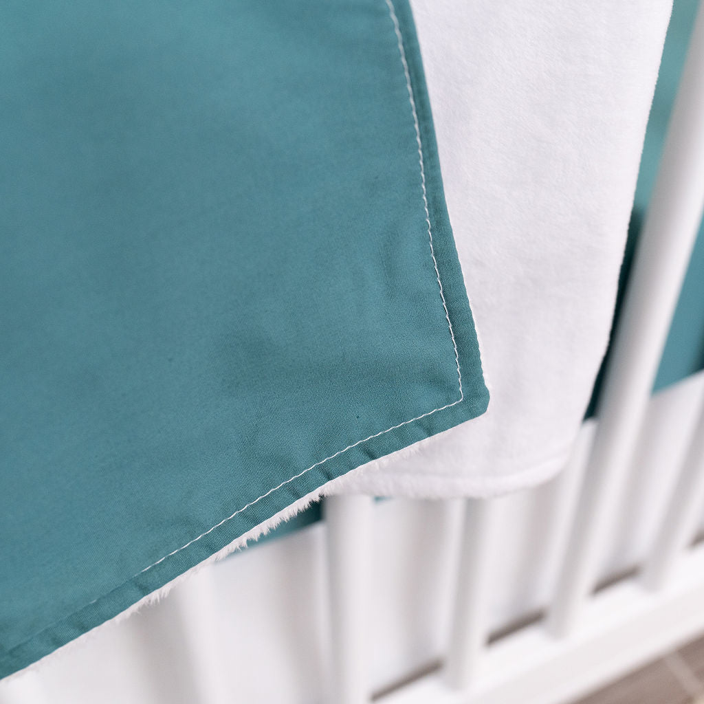 Floaties in the Deep End - Baby Blanket - Dreamy Blue - Solids - Olli+Lime